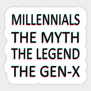 millennial Sticker